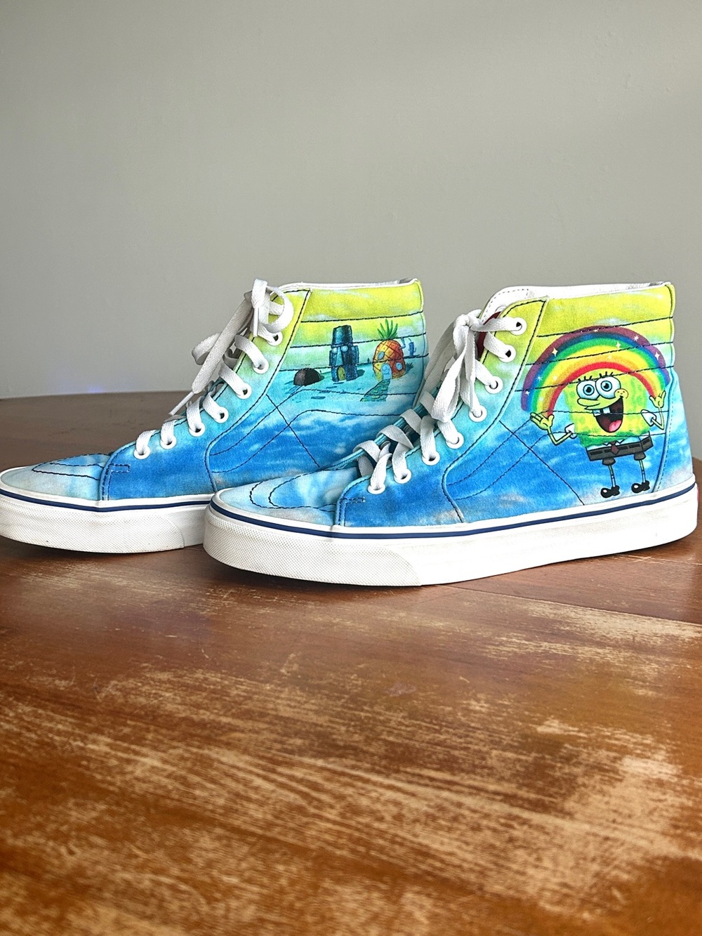Vans X Spongebob Sk8-Hi 38 DX Imagination Rainbow High Tops Men’s 10